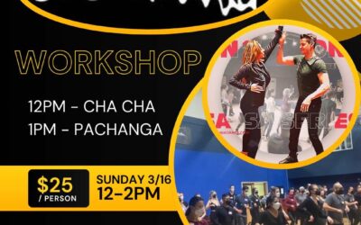 Cha Cha and Pachanga Workshop Sunday 3/16!!!