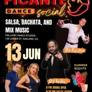 Picante dance social June 13, 2026