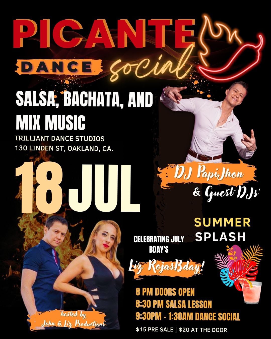 Picante Dance Social July 18, 2026