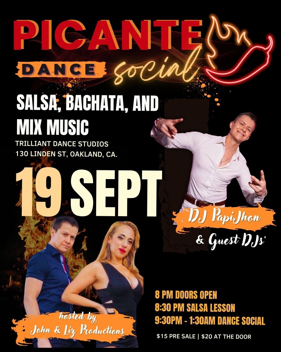 Picante dance social Sep 19 2026